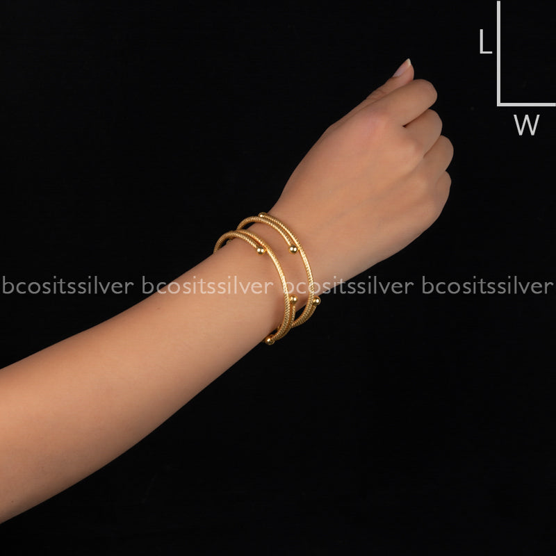 Gold Plated Bangle - 5423