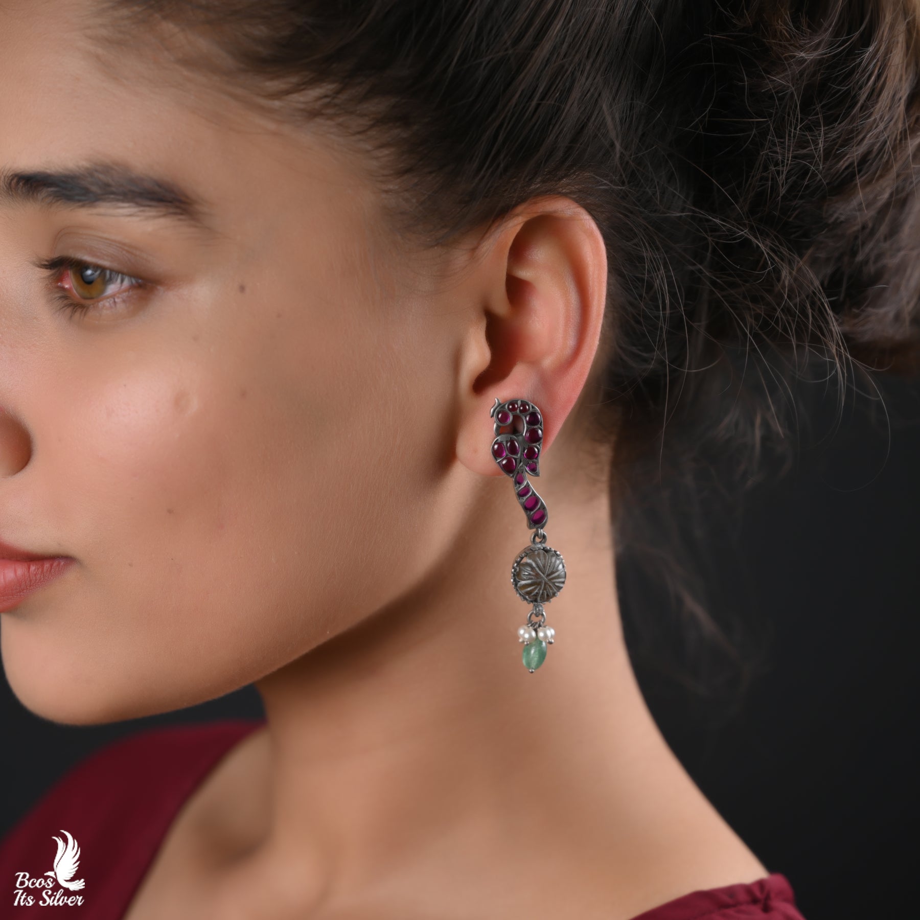 oxidized earring -AP22-1047