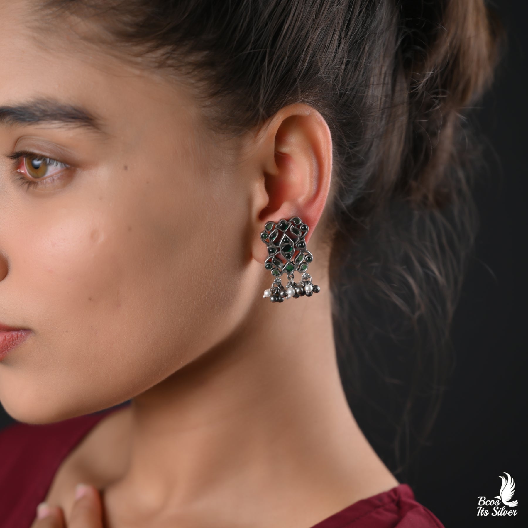 Oxidized earring -TG22-4401