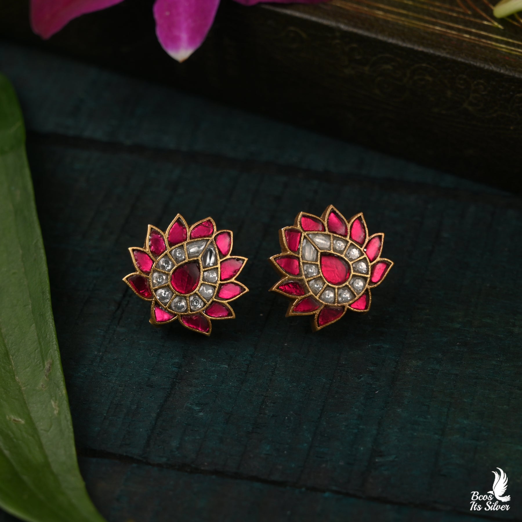 Kundan Ear Stud  - 5814