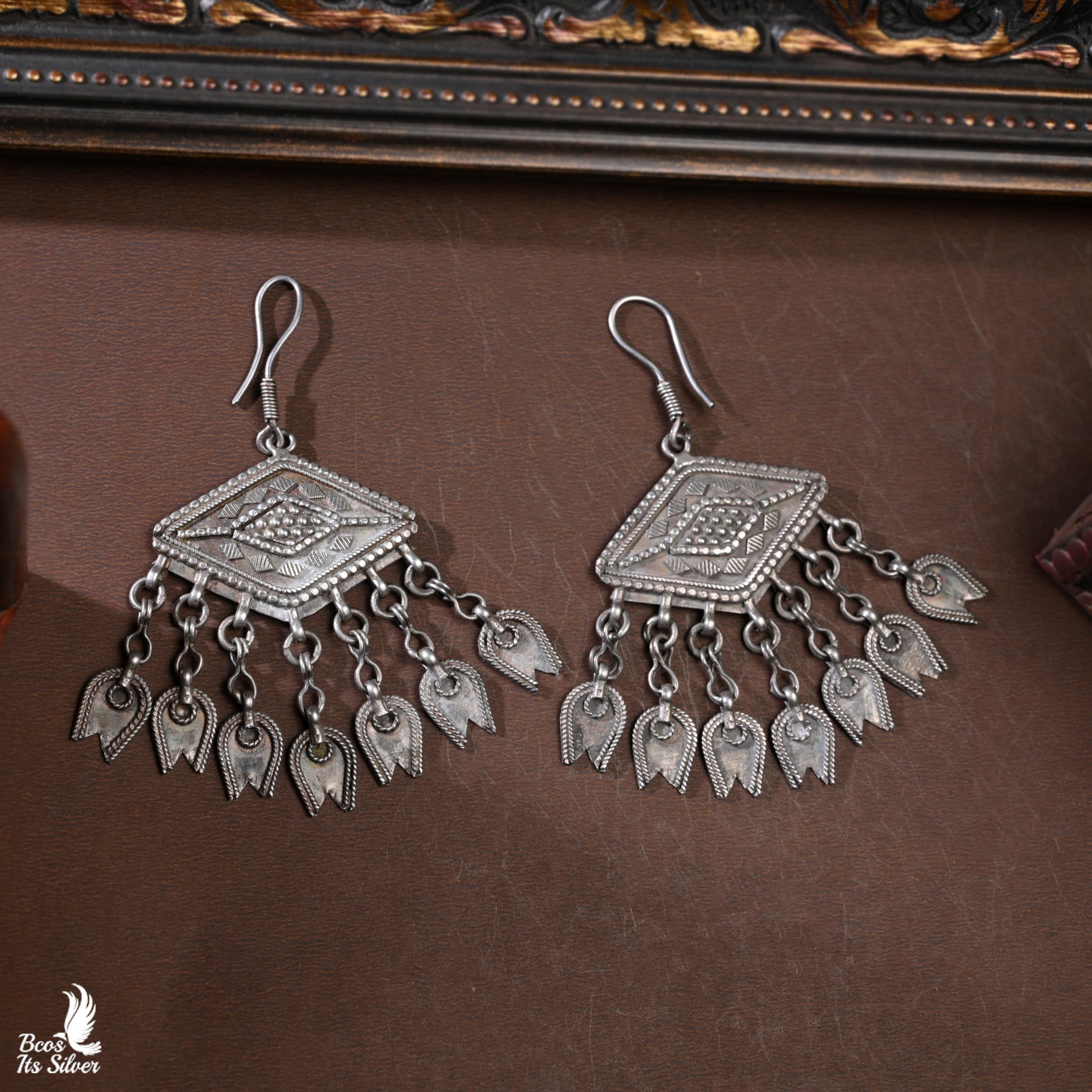 Oxidized Earring - 3331