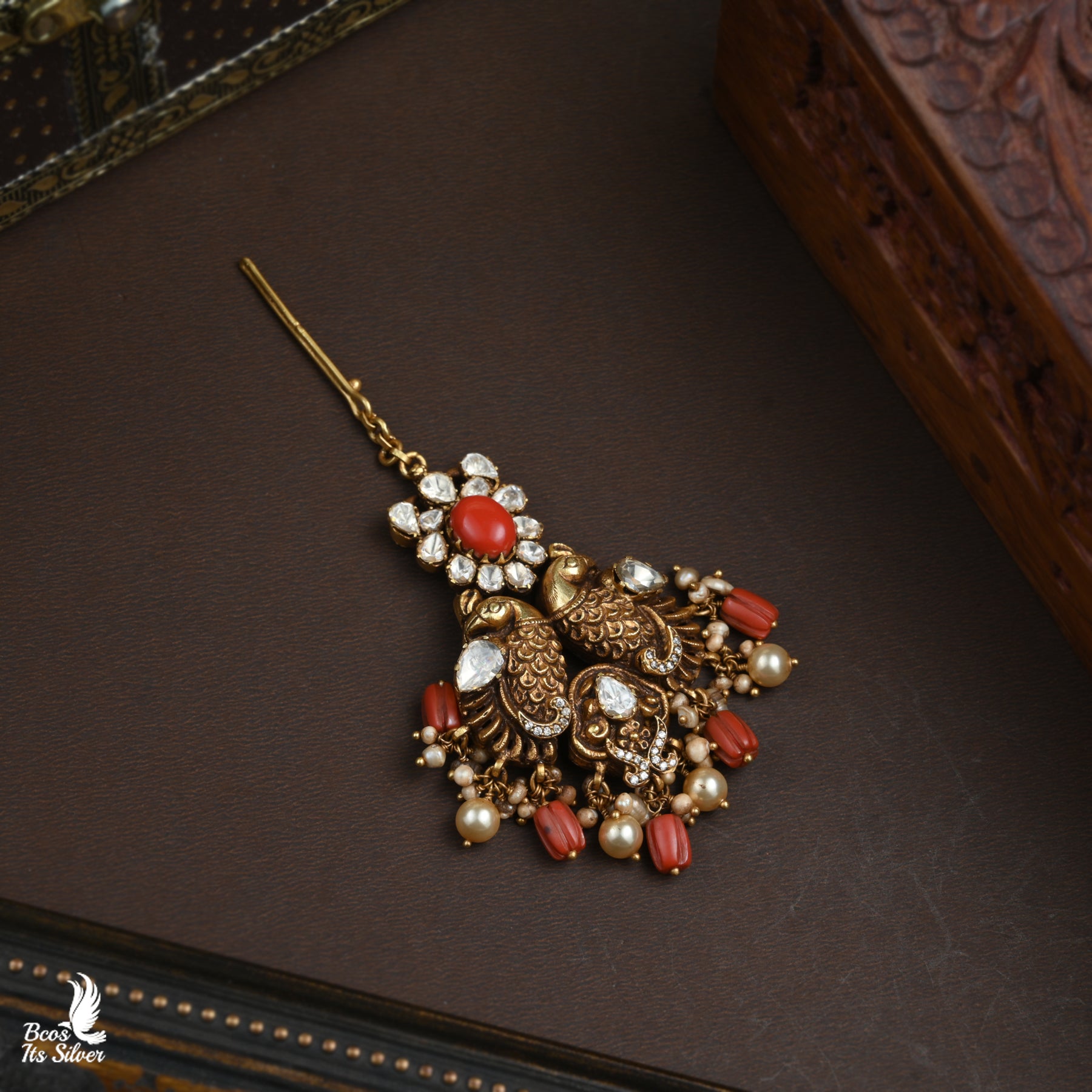 Gold Plated Nakash Maang Tikka - 6031