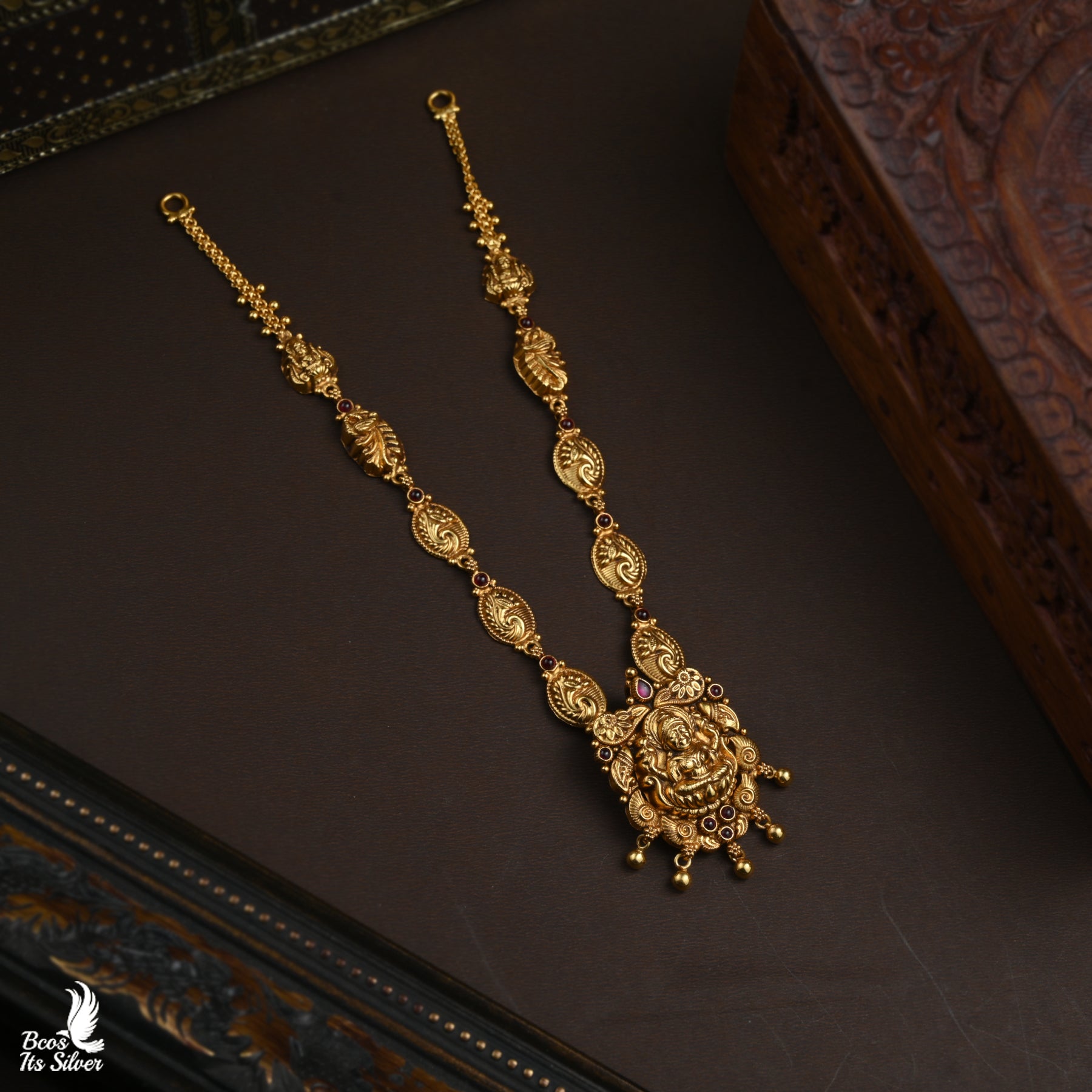 Gold Plated Nakshi Necklace - 6046