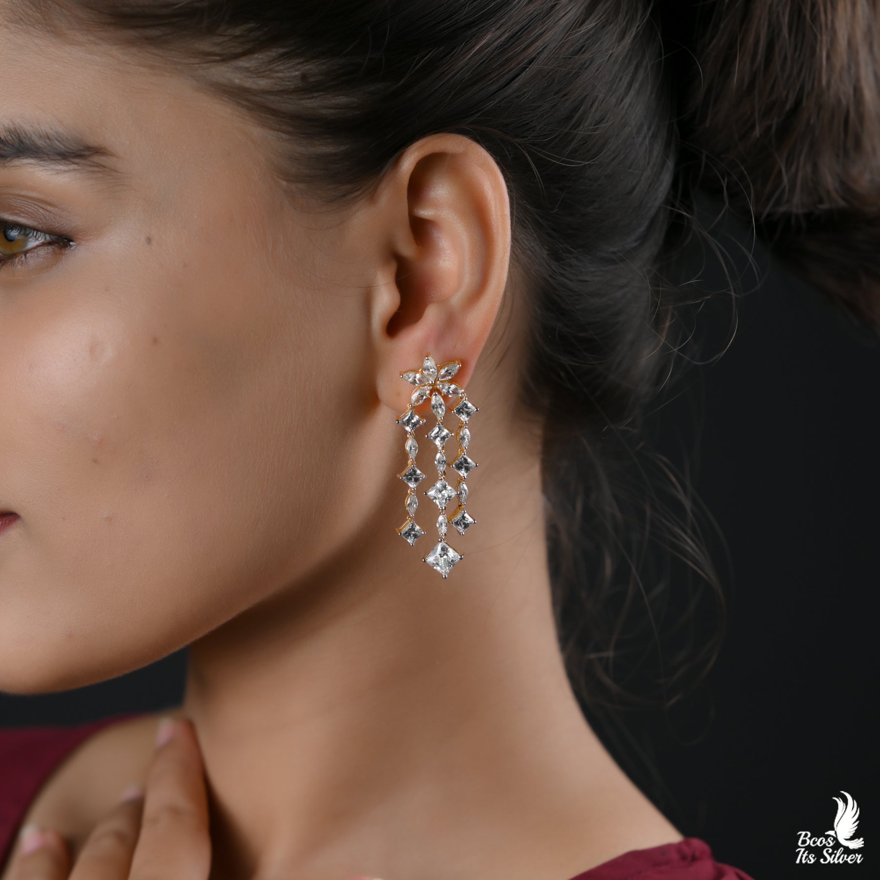 Theia Diamond Look Earring - 6182