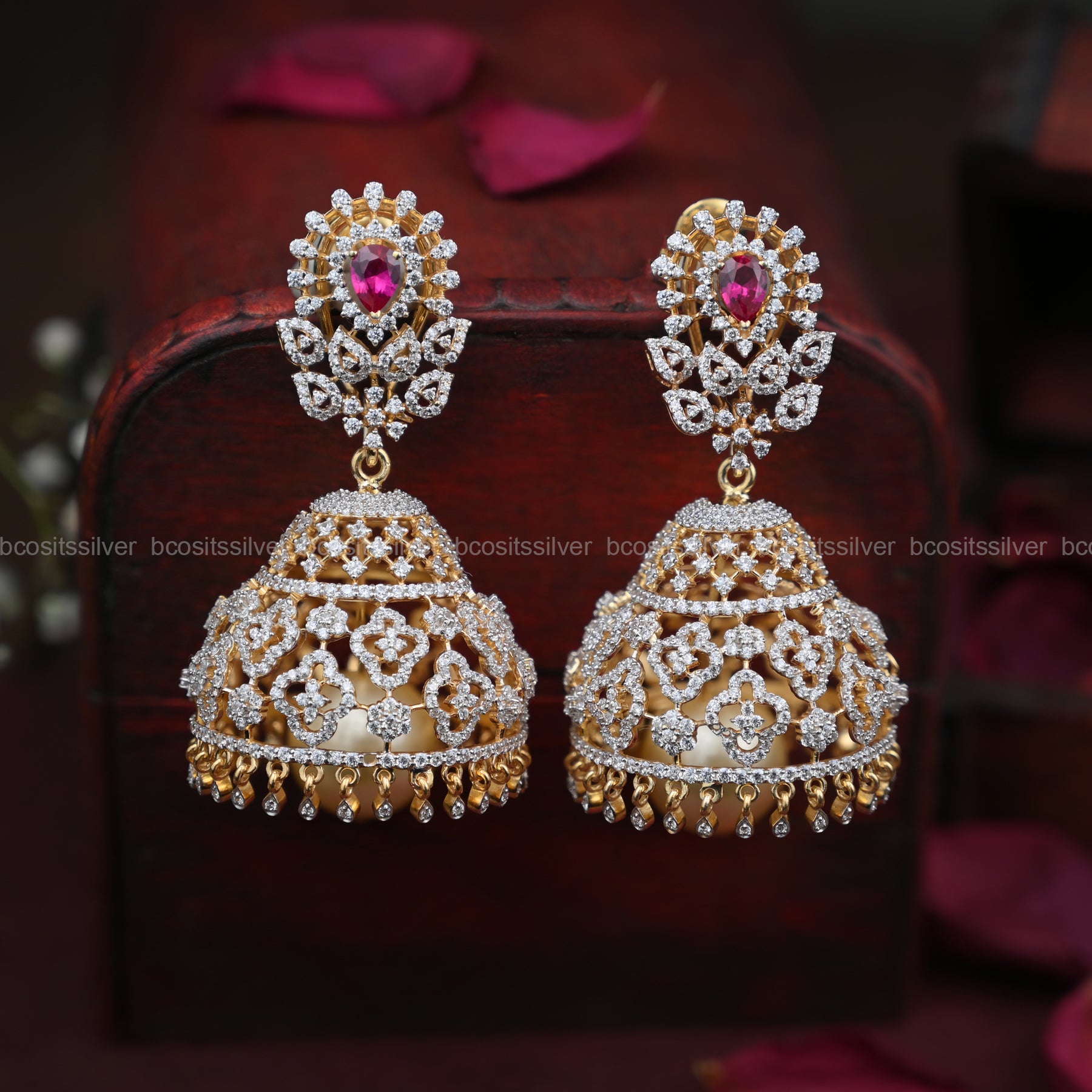 Theia Diamond Look Jhumka