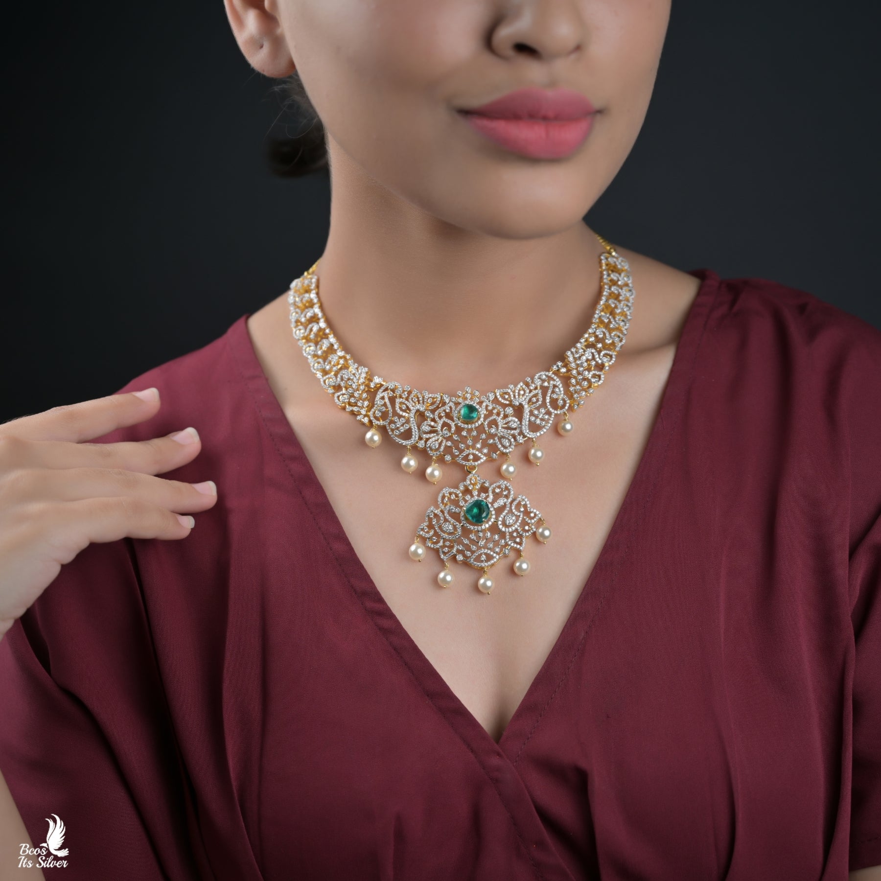 Theia Gold Plated Necklace - 6713