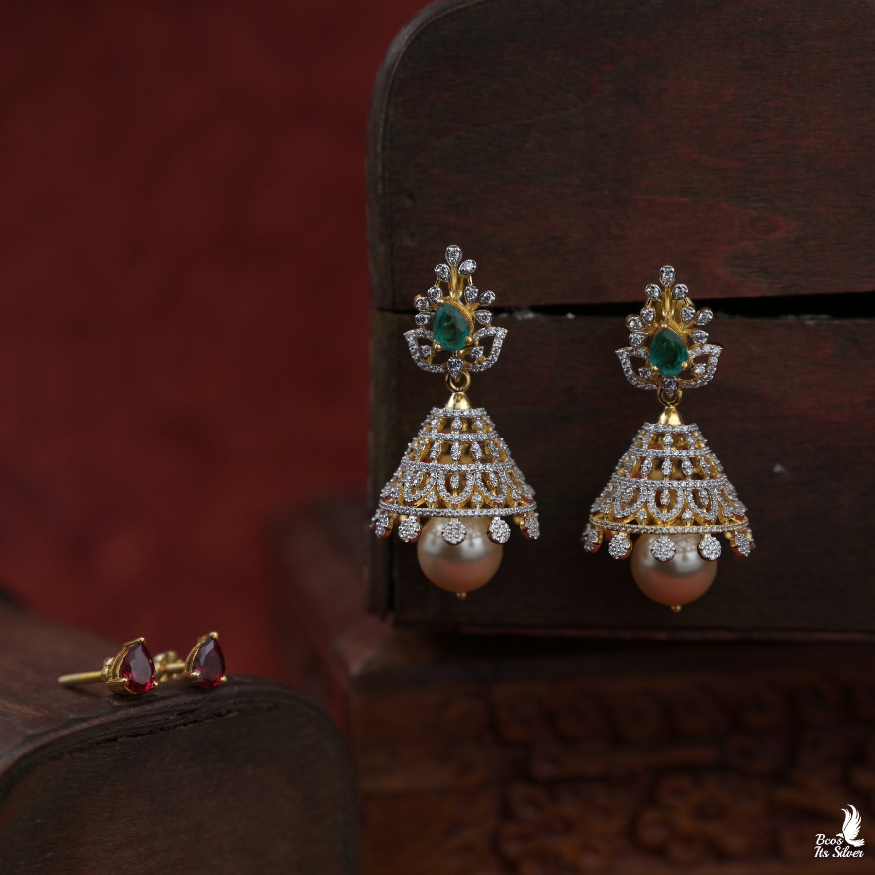 Theia Diamond look Jhumka - 7030