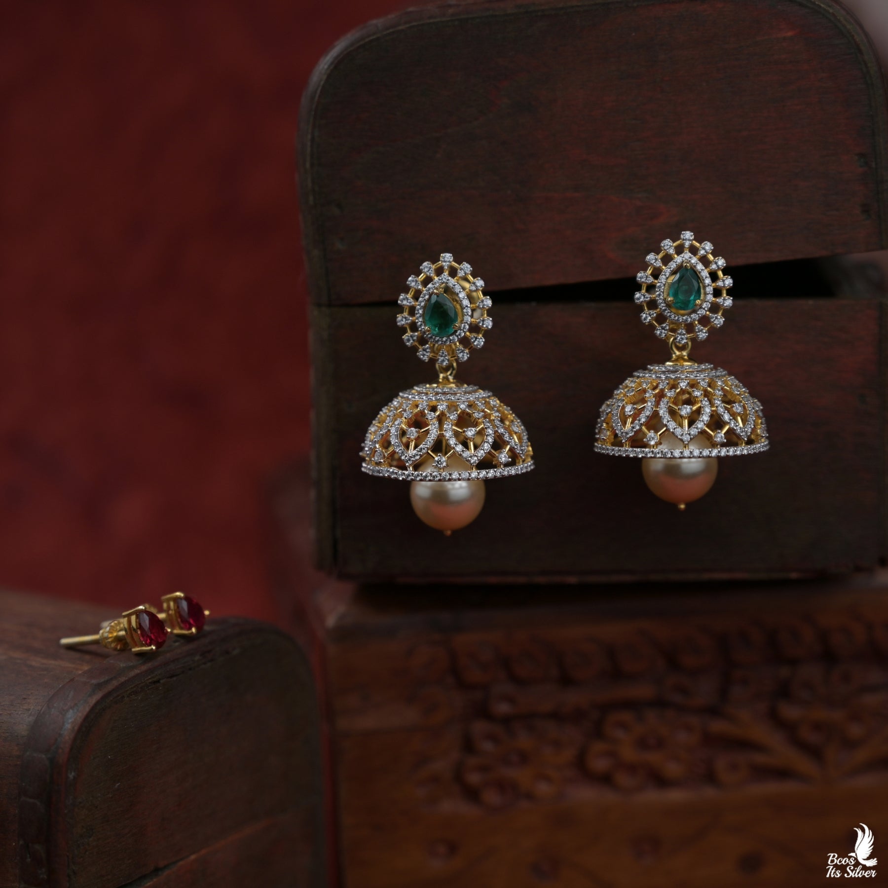 Theia Diamond look Jhumka - 7032