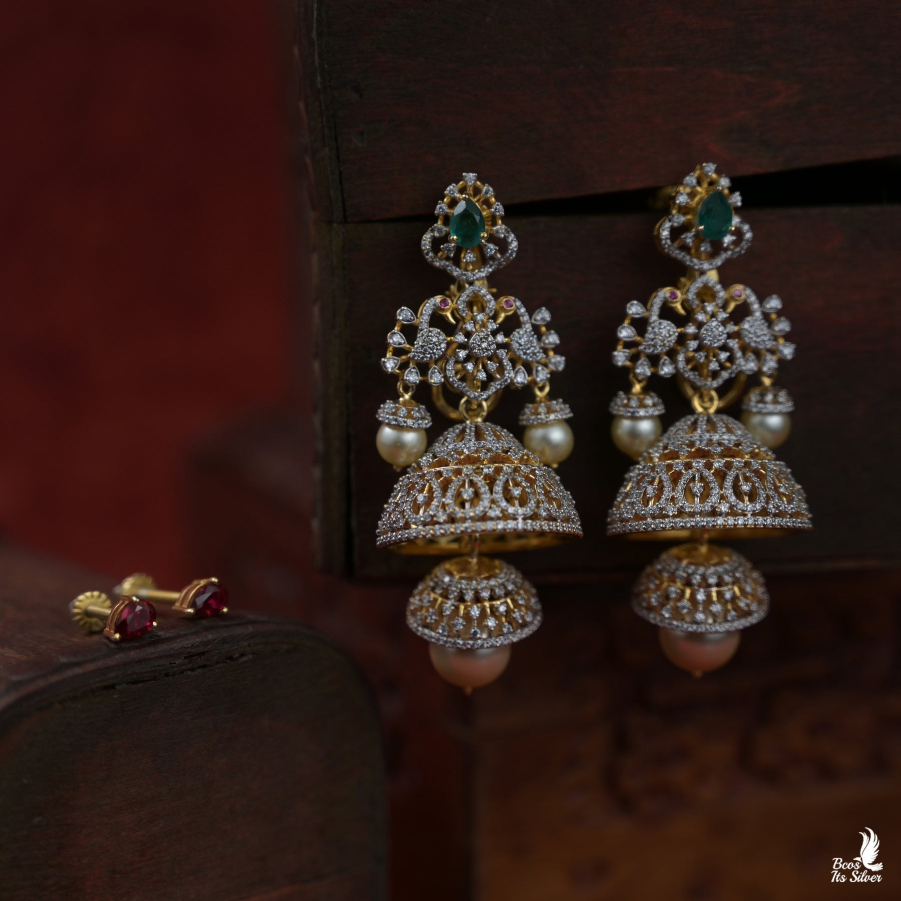 Theia Diamond look Jhumka - 7034