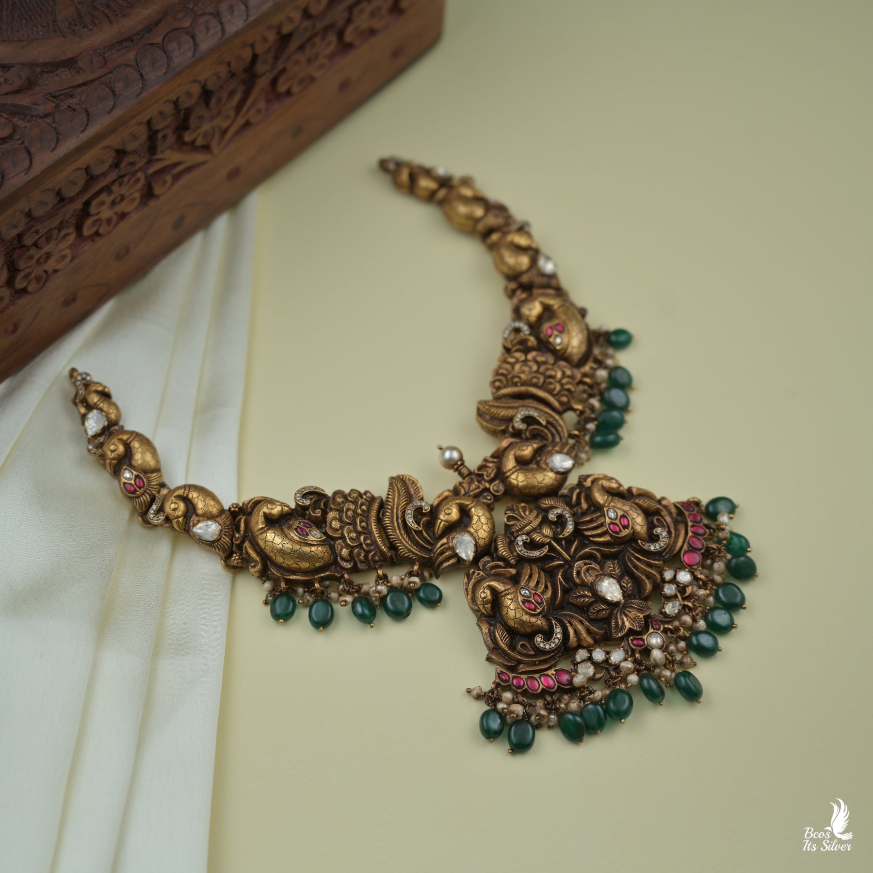 Gold Plated Polki Nakash Necklace - 5311