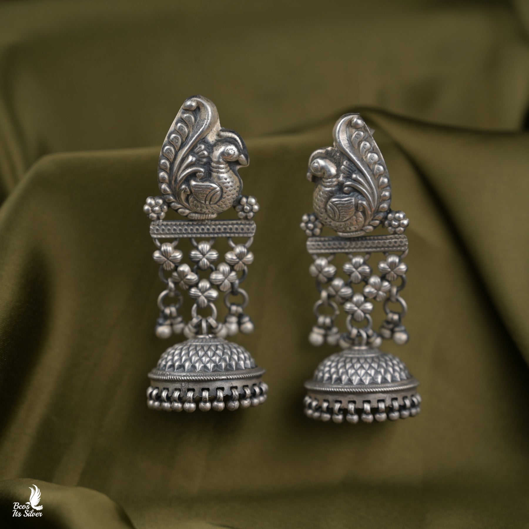 Oxidized Jhumka - 6648