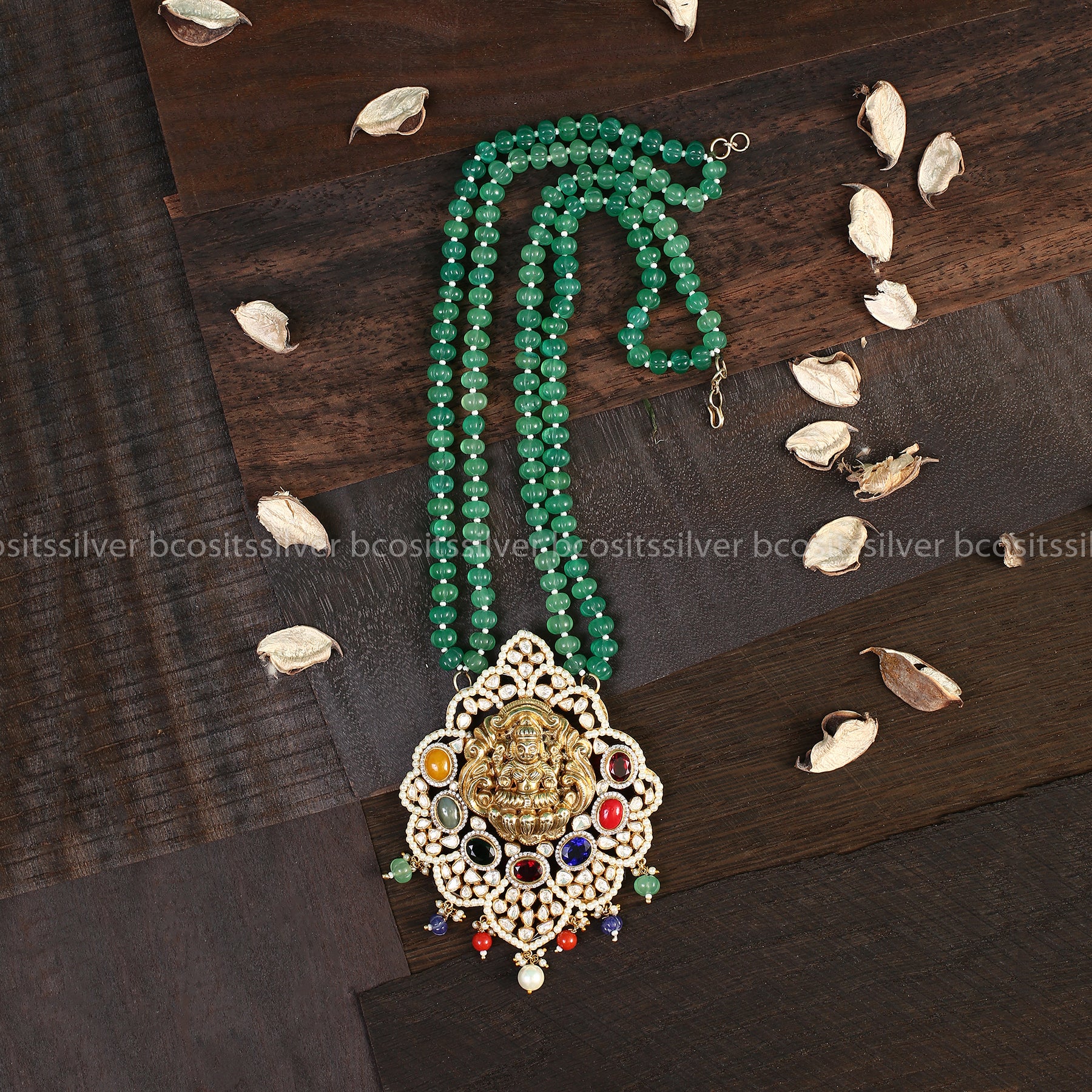 Beads mala online for gold pendant