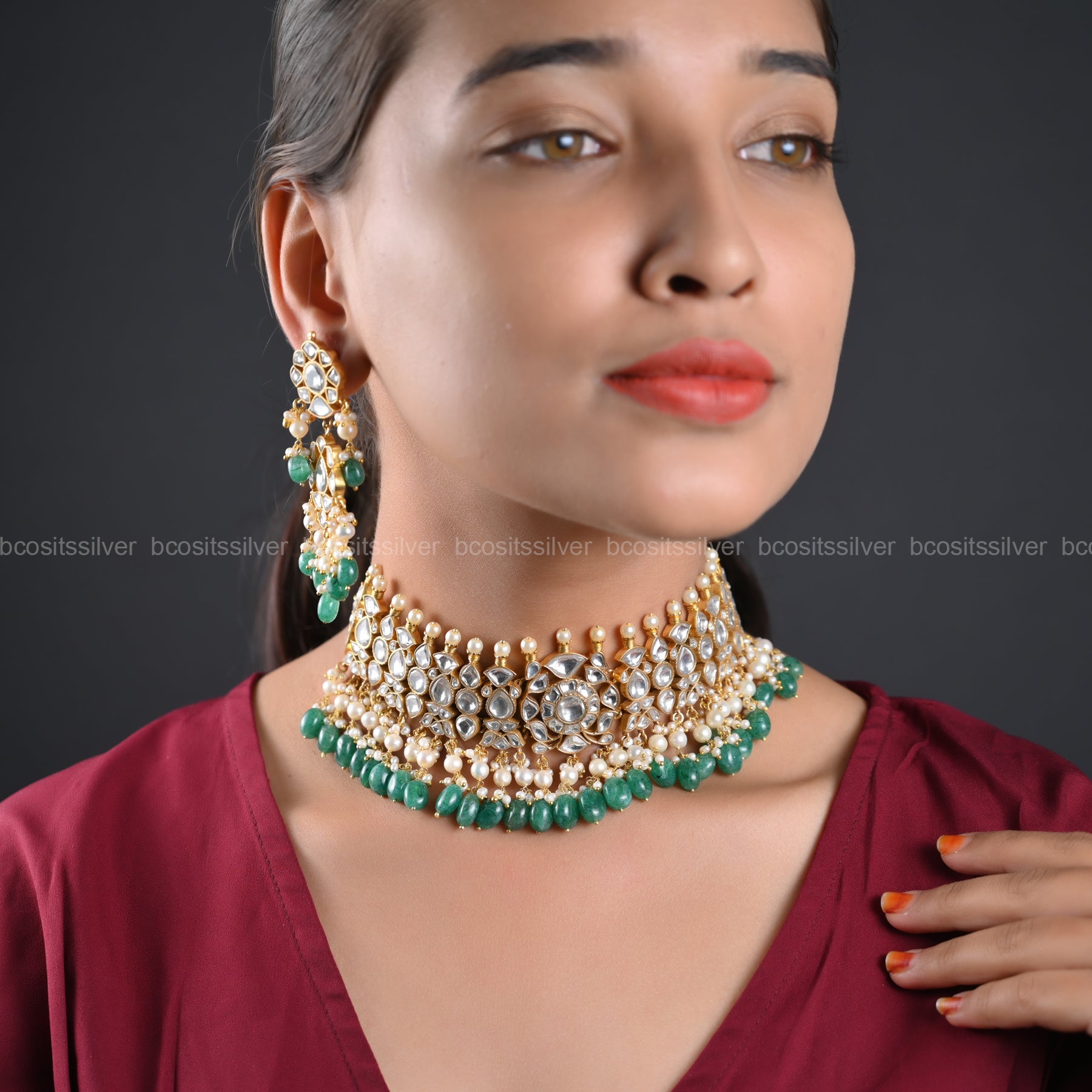 Gold Plated Kundan Choker - 1315